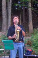 Hubert W. mit Saxofon